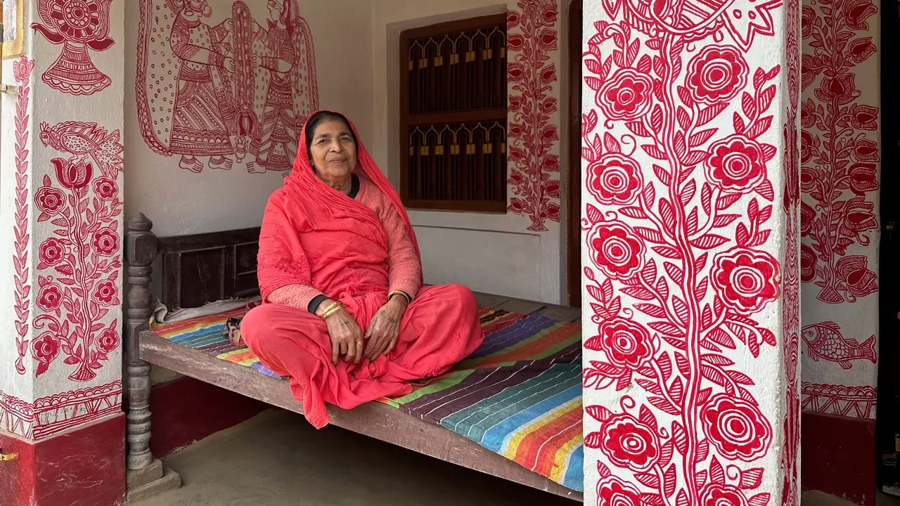Madhubani art village in Bihar